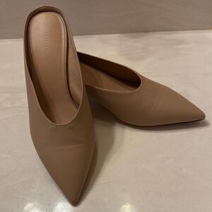 Vince Women's Taupe Leather Mules